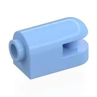Brick Round, Curved 1 x 2 with Side Stud, Bar, Bright Light Blue