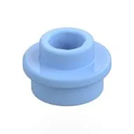 Plate Round 1 x 1 with Open Stud, Bright Light Blue
