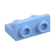 Bracket 1 x 2 - 1 x 2 Inverted, Bright Light Blue