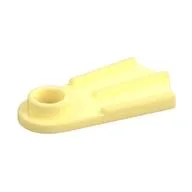 Minifig Footwear Flipper [Thick], Bright Light Yellow