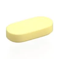 Tile Round 1 x 2, Bright Light Yellow