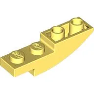 Brick Curved Inverted 4 x 1, Bright Light Yellow
