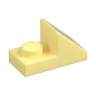 Brick Sloped 45° 2 x 1 with 2/3 Cutout [New Version], Bright Light Yellow