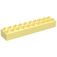 Duplo Brick 2 x 10, Bright Light Yellow