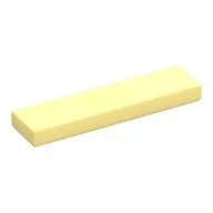 Tile 1 x 4 with Groove, Bright Light Yellow