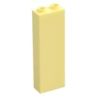 Brick 1 x 2 x 5 with Hollow Studs, Bright Light Yellow