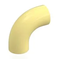 Brick Round 1 x 1 diameter Tube with 90 Degree Elbow (2 x 2 x 1) and Axle Holes (Crossholes) at each end, Bright Light Yellow