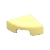 Tile Round 1 x 1 Quarter, Bright Light Yellow