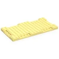 Plate Special 8 x 16 x 2/3 with Six Recessed Edges, Bright Light Yellow