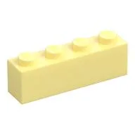 Brick 1 x 4, Bright Light Yellow
