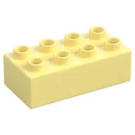 Duplo Brick 2 x 4, Bright Light Yellow
