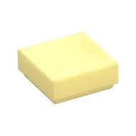 Tile 1 x 1 with Groove, Bright Light Yellow