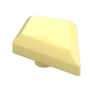 Tile Special 1 x 2 Diamond Plain, Bright Light Yellow