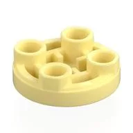 Tile Special Round 2 x 2 Inverted, Bright Light Yellow