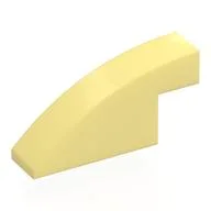 Brick Curved 1 x 4 x 1 2/3 No Studs, Bright Light Yellow