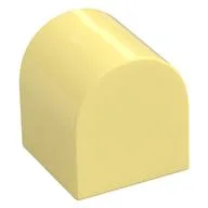 Duplo Brick 2 x 2 x 2 Curved Top, Bright Light Yellow