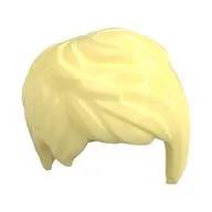 Hair Short Tousled with Side Part, Bright Light Yellow