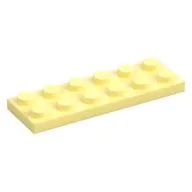 Plate 2 x 6, Bright Light Yellow