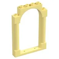 Panel 1 x 6 x 7 with 2 Columns and Arch, Bright Light Yellow