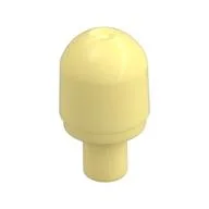 Light Cover with Internal Bar / Bionicle Barraki Eye with Hole in Bar, Bright Light Yellow