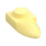 Plate Special 1 x 1 with Tooth, Bright Light Yellow
