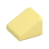 Brick Sloped 30° 1 x 1 x 2/3 (Cheese Slope), Bright Light Yellow