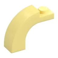 Brick Arch 1 x 3 x 2 Curved Top, Bright Light Yellow
