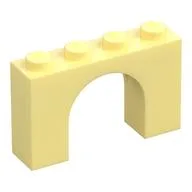 Brick Arch 1 x 4 x 2, Bright Light Yellow