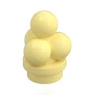 Food Ice Cream Scoops, Bright Light Yellow