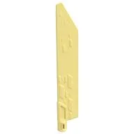Large Figure Weapon Sword, Blade with Bar, Single Edge, Bright Light Yellow