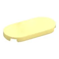Tile Round 2 x 4, Bright Light Yellow