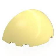 Dome 6 x 3 x 3 Half, Bright Light Yellow