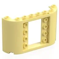 Panel 2 x 8 x 4 with Curved Sides, Bright Light Yellow