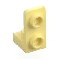 Bracket 1 x 1 - 1 x 2 Inverted, Bright Light Yellow