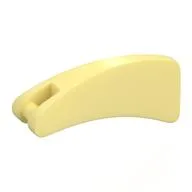 Animal Body Part, Fin 2 x4 with Handle, Bright Light Yellow