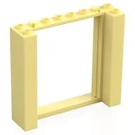 Door Frame Double 2 x 8 x 6, Bright Light Yellow