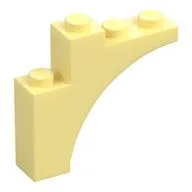 Brick Arch 1 x 4 x 3, Bright Light Yellow