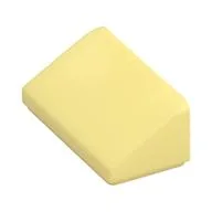 Brick Sloped 30° 1 x 2 x 2/3, Bright Light Yellow