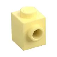Brick Special 1 x 1 with Stud on 1 Side, Bright Light Yellow