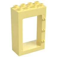 Duplo Door Frame 2 x 4 x 5, Bright Light Yellow