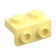 Bracket 1 x 2 - 1 x 2, Bright Light Yellow
