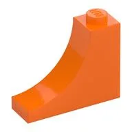 Brick Curved 1 x 3 x 2 Inverted [Inside Bow], Orange