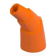 Animal Body Part, Horn Stacked 45 deg. with Axle Connectors, Orange