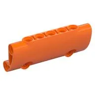 Technic Panel Curved 7 x 3 with 2 Pin Holes through Panel Surface, Orange