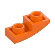 Brick Curved Inverted 2 x 1, Orange