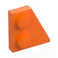 Wedge Plate 2 x 2 Right, Orange