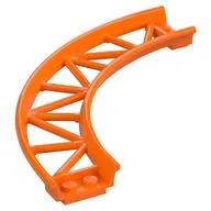 Vehicle Track, Roller Coaster, Curve, Orange
