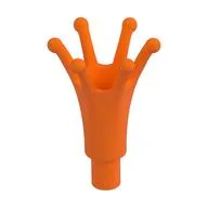 Headwear Accessory Crown Long with Bar, Orange