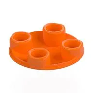 Plate Round 2 x 2 with Rounded Bottom [Boat Stud], Orange