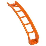 Vehicle Track, Roller Coaster Ramp Large Upper Part, 6 Bricks Elevation, Orange